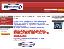 Tablet Screenshot of penworkshop.co.uk
